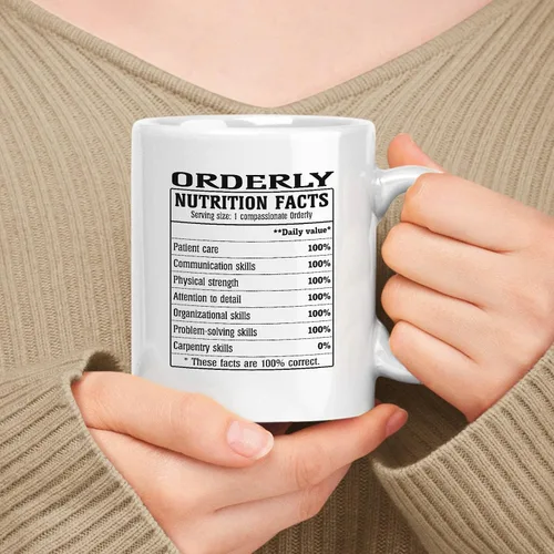Vista 26 de Employee Apreciation Gift For Administrator Información nutricional, White 11oz Ceramic Mug