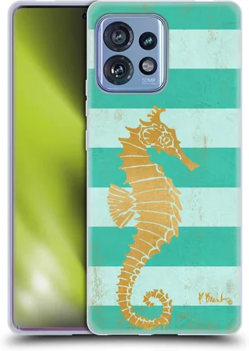Vista 17 de Head Case Designs Officially Licensed Paul Brent Agate Mermaid Coastal Soft Gel Case Compatible with Moto Edge 40 Pro/Plus 2023