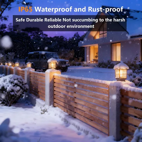 Vista 4 de SLAWA Lámpara de poste para exteriores, modernas luces de columna para exteriores, IP54, impermeables, de aluminio, iluminación al aire libre