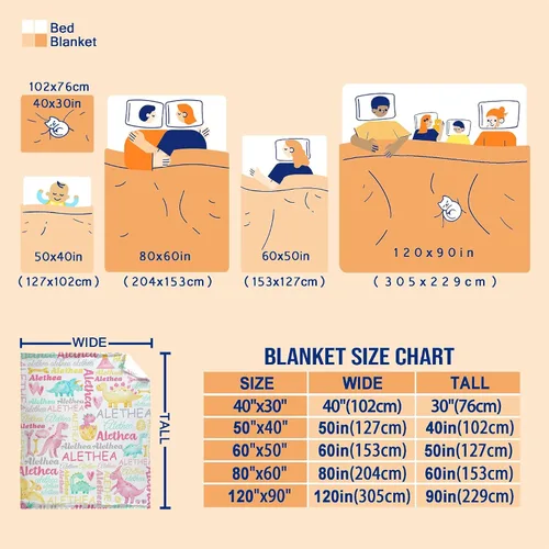 Vista 6 de Manta personalizada con nombre de bebé, dinosaurios, regalo para bebés y niñas, manta de franela suave para recién nacidos, manta cómoda y acogedora