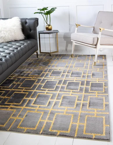 Vista 27 de Marilyn Monroe Glam Collection - Alfombra decorativa (2' x 3' 1" Rectángulo Negro y Oro)