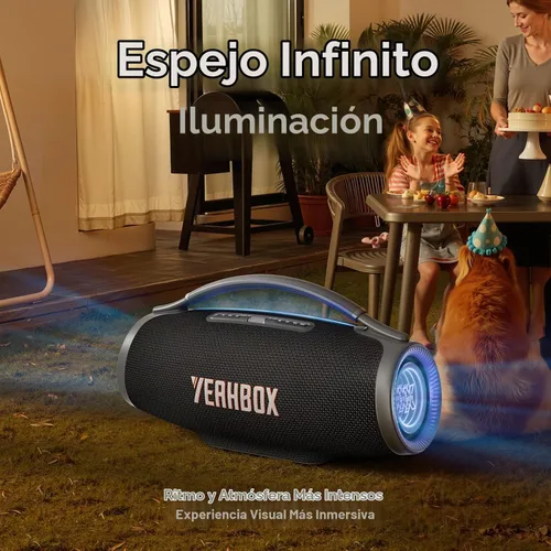 Vista 7 de YEAHBOX Altavoz Bluetooth Ultra 320 para fiestas, altavoz inalámbrico Negro