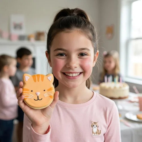 Vista 2 de Cortador de sándwich de cara de gato, cortador de galletas, 4 pulgadas por Ann Clark