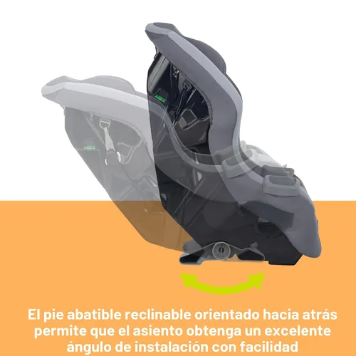 Vista 7 de Baby Trend Trooper™ Slim 3 en 1 Asiento de coche convertible, Gris Dash