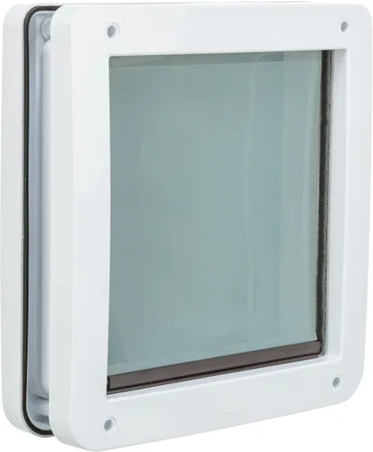 Vista 5 de Puerta de bloqueo de 2 sentidos para perros Trixie Pet Products , Blanco