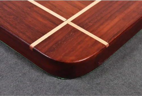Vista 4 de Tablero de ajedrez de madera con diseño de palisandro y arce de 23" con cuadrado de 2.362 in
