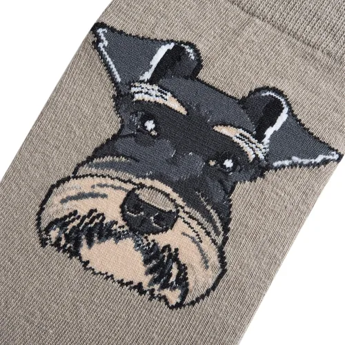 Vista 3 de Calcetines para mujer, animales, perros y cachorros, divertidos y bonitos