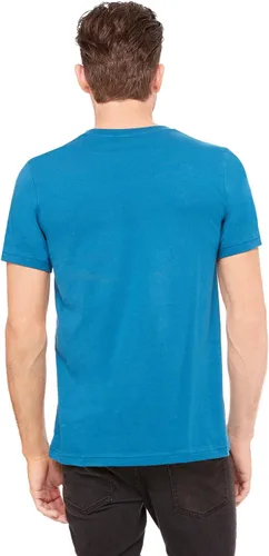 Vista 3 de Bella Canvas 3005 - Camiseta unisex de manga corta con cuello en V, 3005, XL, Azul celeste oscuro