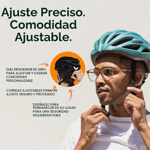 Vista 7 de Casco Retrospec Silas para Bicicleta de Carretera con 24 Ventilaciones y Luz de Seguridad LED Integrada - Protección Ciclista Ajustable para Adultos