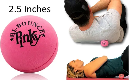 Vista 3 de JA-RU Hi Bounce Pinky Ball (24 bolas) – Pelotas hinchables de goma rosa sólida para niños, juguetes de parque al aire libre, juguete para aliviar