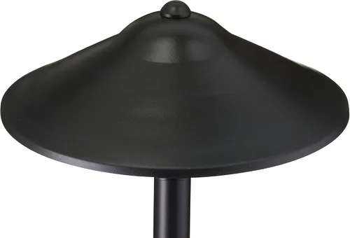 Vista 3 de VOLT Max Spread - Luz de camino de latón negro de 12 V (25 pulgadas de alto, pantalla de 9 pulgadas) con bombilla LED G4 blanca cálida de 3 W 2700 K
