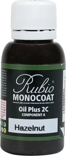 Vista 135 de Rubio Monocoat Muestra de Tinte y Acabado para Madera - Niebla 5% Aceite Plus Parte A Aceite de linaza para madera de secado rápido y ecológico