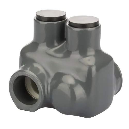 Vista 9 de Polaris - Conector aislado gris para conductor de cobre flexible de filamento fino, rango de cables 1-10 AWG y 2-10 AWG, 2 puertos, hexagonal
