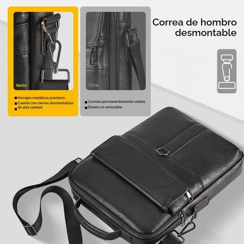 Vista 5 de Funda de cuero para iPad de 11 pulgadas para iPad Pro 11 M5 M4 y iPad Air 11 M4 M4 M3 M2, iPad A16 con teclado mágico, funda protectora acolchada