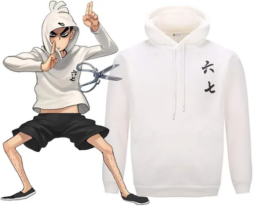 Vista 2 de Cos-Animefly Anime Scissor Seven Killer Seven White Sudadera con capucha para disfraz de Halloween