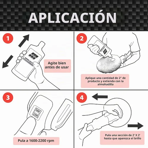 Vista 3 de Malco Compuesto de corte pesado súper resistente, compuesto profesional de corte, pulido y acabado, para corrección de pintura automática, detalles