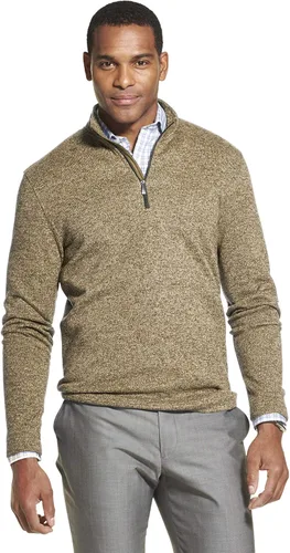 Vista 21 de Van Heusen Flex de manga larga 1/4 cremallera suave suéter polar para hombre (descontinuado)