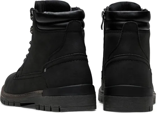 Vista 7 de Jousen Botas casuales para hombre, botas chukka con cremallera a la moda