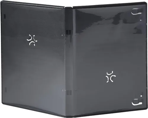 Vista 5 de Progo Funda premium para DVD de 6 discos de tamaño estándar de 0.551 in con funda transparente, solución de almacenamiento que ahorra espacio