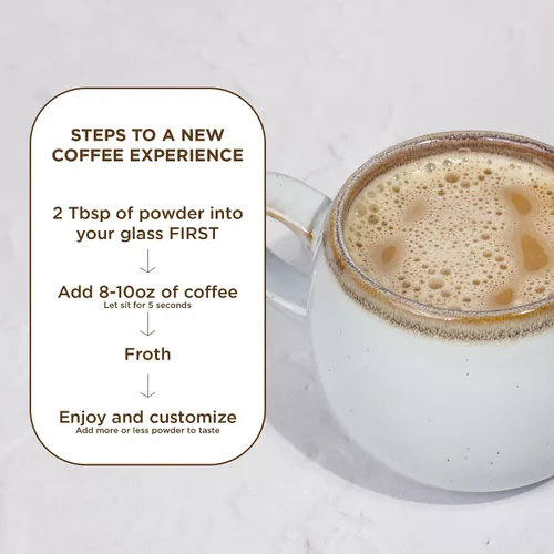 Vista 6 de Laird Superfood Creamer - Crema en polvo sabor a cacao, 8 onzas