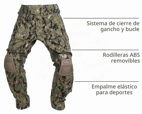 Vista 6 de EMERSONGEAR Pantalones tácticos E3 Combat Ripstop para hombres militares Aor2