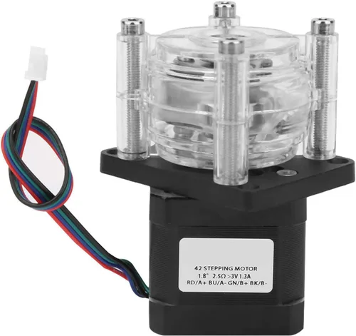 Vista 2 de Peristaltic Pump Large Flow Stepper Motor Water Pump Vacuum Dosing for Aquarium Lab Analytical Water Corrosion Resistance Steel Wheel Frame