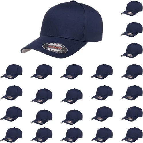 Vista 12 de Flexfit 5001 - Gorra de béisbol de sarga de algodón, 6 paneles Negro