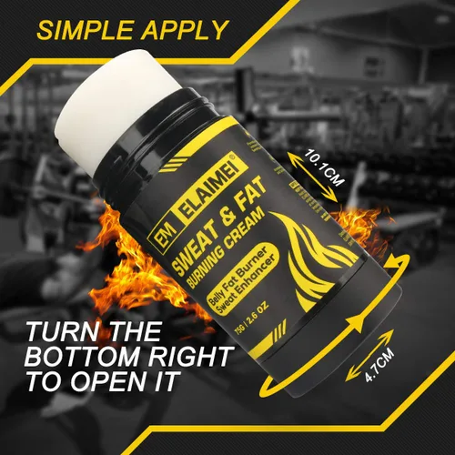Vista 2 de ELAIMEI Crema de gel caliente, crema para quemar grasa, gel potenciador de entrenamiento para pérdida de peso para vientre, crema adelgazante