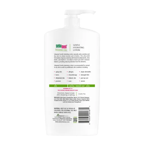 Vista 2 de SEBAMED Loción hidratante suave sin fragancia, ultra suave, recomendada por dermatólogos, hidratante para pieles sensibles normales a secas, 33.8