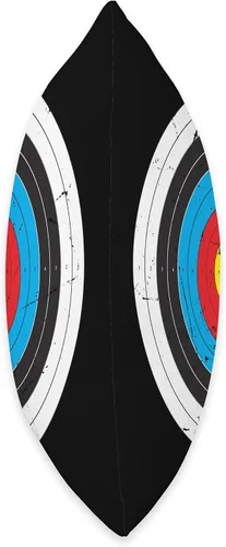 Vista 2 de Archer Gifts Archery Accessories & Stuff (Impresión en la parte posterior) Divertida almohada retro con tiro con arco Target Hunter, 16 x 16
