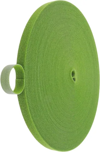Vista 8 de 1 rollo de cinta adhesiva para plantas de 65 pies/65.6 ft, cinta reutilizable de doble cara de gancho y bucle, ancho de 0.47 pulgadas, lazo