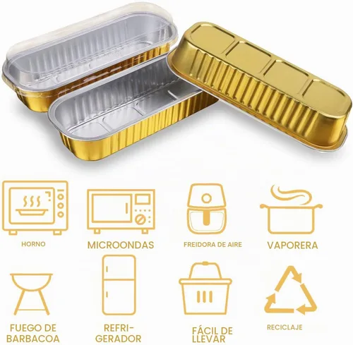Vista 3 de Juego de 100 mini moldes para pasteles con tapas, mini moldes