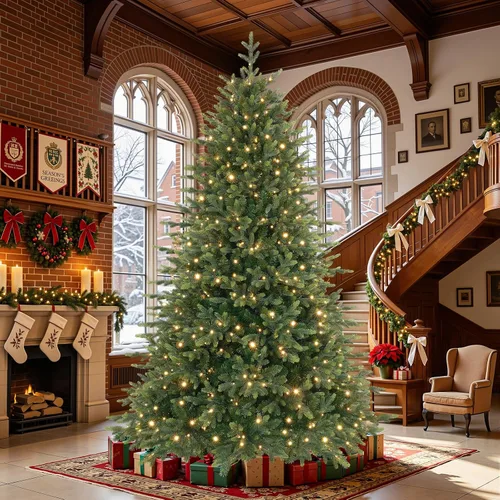 Vista 14 de SHareconn Árbol de Navidad artificial preiluminado de 4 pies con luces de Árbol preiluminado con 17 modos de luz, blanco cálido y luces