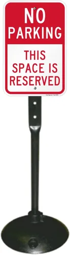 Vista 7 de SmartSign Letrero de jardín con estaca de 3 pies, aluminio laminado resistente al óxido, 12 x 10 pulgadas, con estaca de 3 pies, aluminio laminado