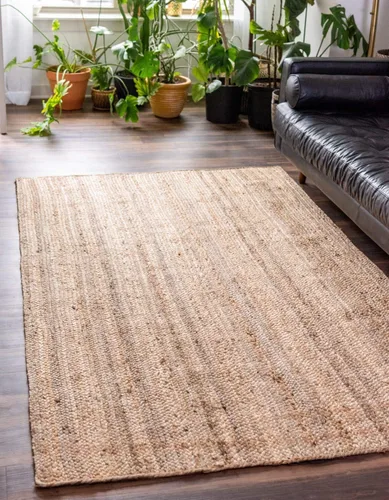 Vista 21 de Unique Loom Alfombra trenzada de la colección de yute - Dhaka (1' 2" x 6' 1", camino de mesa, gris)