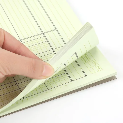 Vista 5 de Zhanmai Paquete de 5 250 hojas de análisis de libros columnares de 3 agujeros, libro de contabilidad, bloc de papel para negocios, 50 hojas/paquete