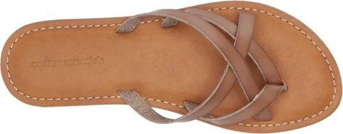 Vista 6 de Tienda Essentials Sandalias planas con tiras para mujer