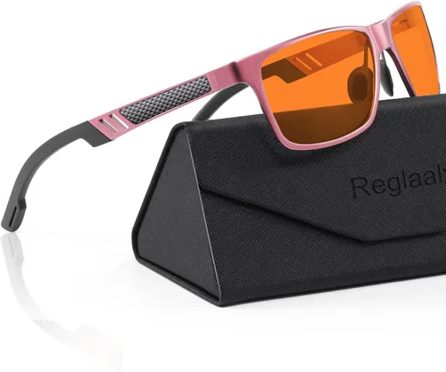 Vista 12 de Gafas de bloqueo de luz azul con marco de metal para hombres y mujeres