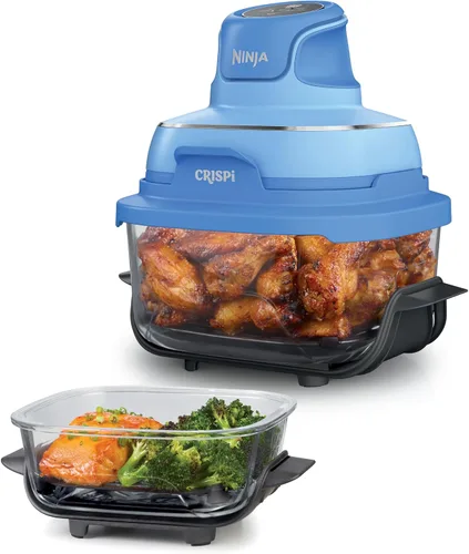 Vista 23 de Ninja Freidora de aire de vidrio Crispi, 4 en 1, gris, FN101GY