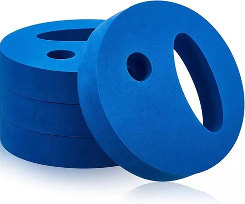 Vista 7 de 4 discos de ejercicio acuático, discos de mano de espuma EVA para piscina, resistencia al ejercicio, pesos de agua, equipo aeróbico de agua, disco