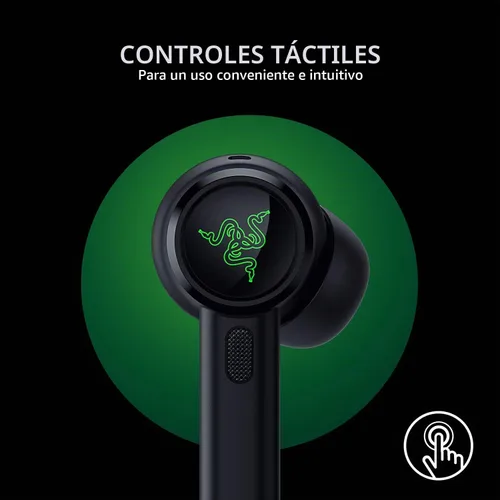 Vista 6 de Razer Hammerhead True Wireless Pro - Audífonos Bluetooth para juegos: THX Certificados - Cancelación activa híbrida avanzada de ruido - 60 ms