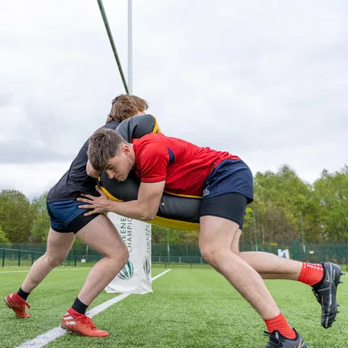 Vista 4 de FORZA Rugby Ruck & Roll Pads – Tallas Junior/Senior Equipo de entrenamiento de rugby y fútbol para la limpieza, presentación de pelota