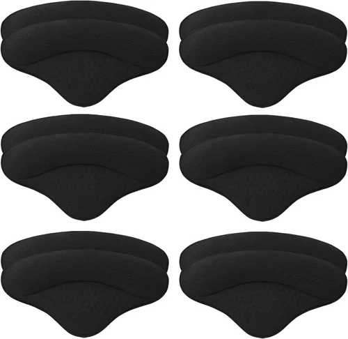 Vista 8 de 6 pares de almohadillas de talón para zapatos sueltos, almohadillas de talón para zapatos demasiado grandes, para hombres y mujeres, protectores
