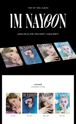 Vista 5 de TWICE NAYEON IM NAYEON 1st Mini Album ( YEON Ver. +FOLDED POSTER(FIRST PRESS ONLY)+STORE GIFT CARD ) K-POP SEALED