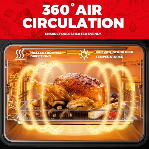 Vista 6 de Cesta para freidora de aire para horno, cesta y bandeja