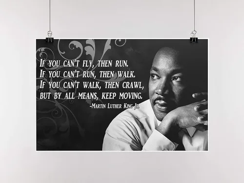 Vista 5 de Póster motivacional Dr. Martin Luther King Jr. Derechos civiles Historia de Estados Unidos Cita Imágenes con inspiración P005