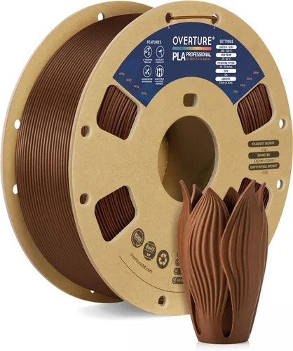 Vista 18 de Overture PLA Plus (PLA+) Filamento de 1/16 pulgadas, dureza mejorada con rollo PLA, con superficie de construcción 3D de 7.87 × 7.87 pulgadas, PLA