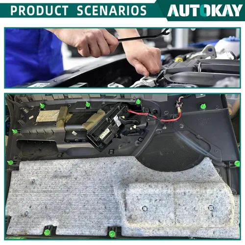 Vista 5 de AUTOKAY 100 piezas de clip de panel de puerta para Jeep Grand Cherokee 1993-2005 Cherokee 1993-2001, para Chrysler Cirrus 1995-2000, para Dodge