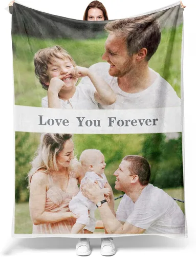 Vista 105 de Manta personalizada con imagen, manta personalizada con texto de fotos, manta de fotos personalizada para amiga, mamá y papá, regalos personalizados