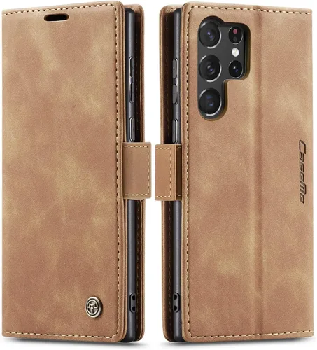 Vista 37 de Funda tipo cartera compatible con Samsung Galaxy S23, de piel sintética, con función atril y tarjetero para Galaxy S23 5G de 6.1 pulgadas (negro)